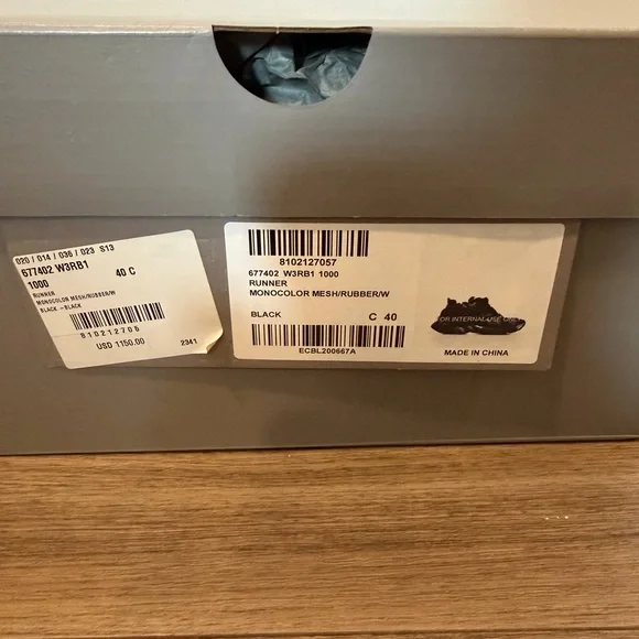 Balenciaga Black Runner Sneakers - Picture 3 of 9